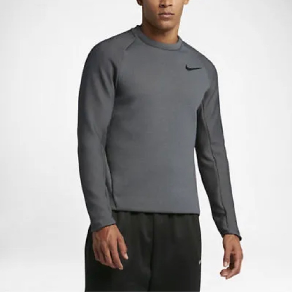 NIKE dri-fit THERMA SPHERE MAX MEN'S LONG SLEEVE Charcoal XL NWT800225-071